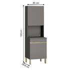 Armário De Cozinha Para Micoondas Oxônia Gris