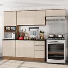 Armário De Cozinha Paris 8 Portas 2 Gavetas Carvalho / Off Wh