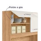 Armário De Cozinha Pequeno 5 Portas 1 Gaveta 91cm Freijó Off