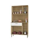 Armário De Cozinha Pequeno 6 Portas 1 Gaveta Pan Kits Paraná