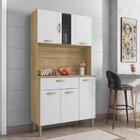 Armário De Cozinha Pequeno 6 Portas 1 Gaveta Pan Kits Paraná