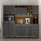 Armário De Cozinha Petra 11 Portas 2 Gavetas Valdemóveis Cina