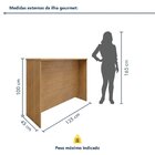 Armário De Cozinha Quartzo 7 Portas 2 Gavetas E Painel Ilha G