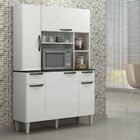 Armário De Cozinha Safira 5 Portas E 2 Gavetas Sallêto Branco