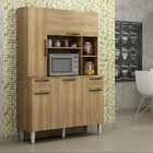 Armario De Cozinha Safira Plus Salleto Carvalho