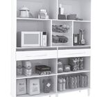 Armário De Cozinha Samanta 1 36m Branco Brilho - Trinobél Móv