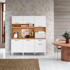 Armário De Cozinha Siena Compacta Com 6 Portas 1 Gaveta