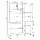 Armário De Cozinha Siena Compacta Com 6 Portas 1 Gaveta