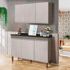 Armário De Cozinha Simples 2 Peças Malbec Avelã Jade Peternel