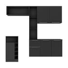 Armário De Cozinha Suspensa Com Bancada Americana Sofia Multi