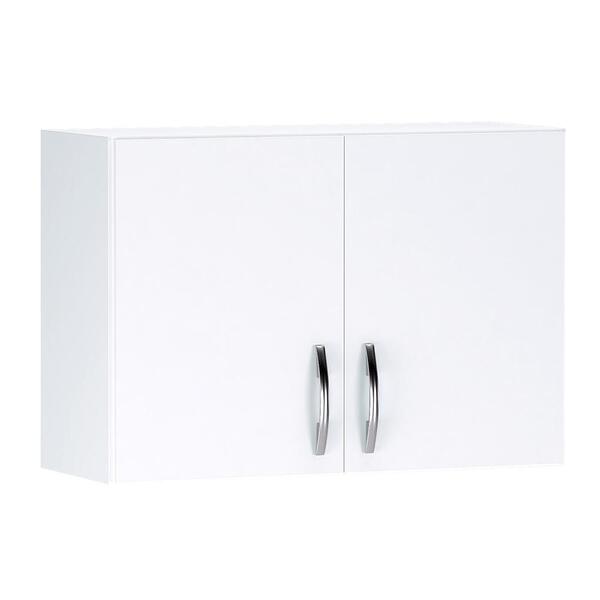 Armário De Cozinha Suspenso 2 Portas Eivor Branco Preto