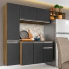 Armário De Cozinha Suspenso 4 Peças Liris Boreal/grafite - Mó