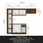 Armário De Cozinha Suspenso 4 Peças Liris Boreal/grafite - Mó