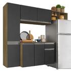 Armário De Cozinha Suspenso 4 Peças Liris Boreal/grafite - Mó