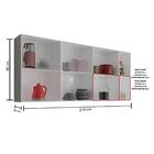 Armario De Cozinha Suspenso Alemanha Branco Casa Mobilia