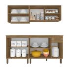 Armário De Cozinha Tieli 4 Peças Com Vidro Boreal - Móveis Ar