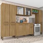 Armário De Cozinha Tieli 5 Peças Com Vidro Boreal - Móveis Ar