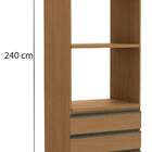 Armário De Cozinha Torre De Forno 1 Porta E 3 Gavetas Com Pés