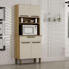 Armário De Cozinha Turim 4 Portas 1 Gaveta Sallêto Carvalho O