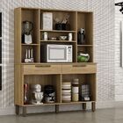 Armário De Cozinha Turim 8 Portas E 2 Gavetas Sallêto Carvalho