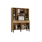 Armário De Cozinha Turim 8 Portas E 2 Gavetas Sallêto Carvalho