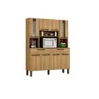 Armário De Cozinha Turim 8 Portas E 2 Gavetas Sallêto Carvalho