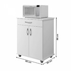 Armário De Cozinha Vegas 2 Portas 1 Gaveta Branco - Panorama