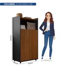 Armário De Escritório 2 Portas 1 Nicho Studio