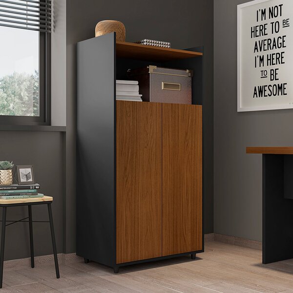 Armário De Escritório 2 Portas 1 Nicho Studio