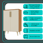 Armário De Escritório 2 Portas Apolo Cinamomo/off White - Mov