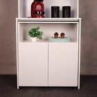 Armário De Escritório Com Mesa Embutida Duo Branco