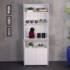 Armário De Escritório Com Mesa Embutida Duo Branco