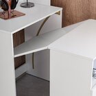 Armário De Escritório Com Mesa Embutida Duo Branco