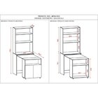 Armário De Escritório Com Mesa Embutida Duo Branco