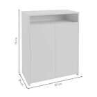 Armário De Escritório Cool  2 Pt Branca