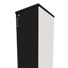 Armário De Escritório Corp 1 Pt Branco E Preto 160 Cm