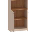 Armário De Escritório Euro 2 Pt Noce E Off White