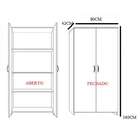 Armário De Escritório Formosa 2 Pt Cinza 160 Cm