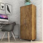 Armário De Escritório Marcela 2 Pts 4 Prateleiras 1,40m