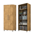 Armário De Escritório Marcela 2 Pts 4 Prateleiras 1,40m