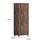 Armário De Escritório Marcela 2 Pts 4 Prateleiras 1,40m