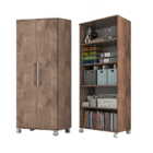 Armário De Escritório Marcela 2 Pts 4 Prateleiras 1,40m