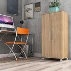 Armário De Escritório Michele 2 Pts 3 Prateleiras 1,10m