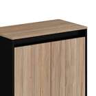 Armário De Escritório New City 2 Pt Calvi E Preto 78 Cm