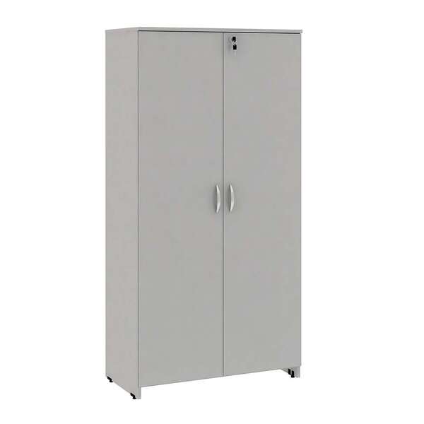 Armário De Escritório New City 2 Pt Cinza 160 Cm