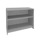 Armário De Escritório New City Ii 2 Pt Preto E Cinza