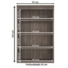 Armário De Escritório Office 2 Pt Carvalho