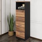 Armário De Escritório Para Arquivos 46,5cm 4 Gavetas Multimóv