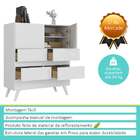 Armário De Escritório Ravi 2 Portas 4 Gavetas Branco - Moville