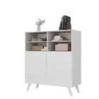 Armário De Escritório Ravi 4 Gavetas Branco - Moville